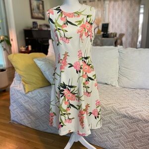 Tommy Hilfiger Sleeveless Floral Fit‑and‑Flare Dress